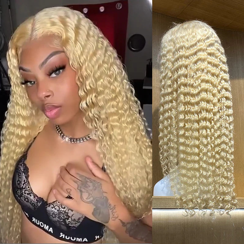 13x4 Blonde Deep Wave Lace Wig | Virgin Human Hair