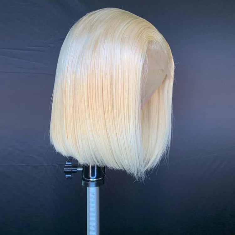 Blonde Straight Human Hair Lace Wig | 13x4 Lace Front | Premium Light Blonde Shade