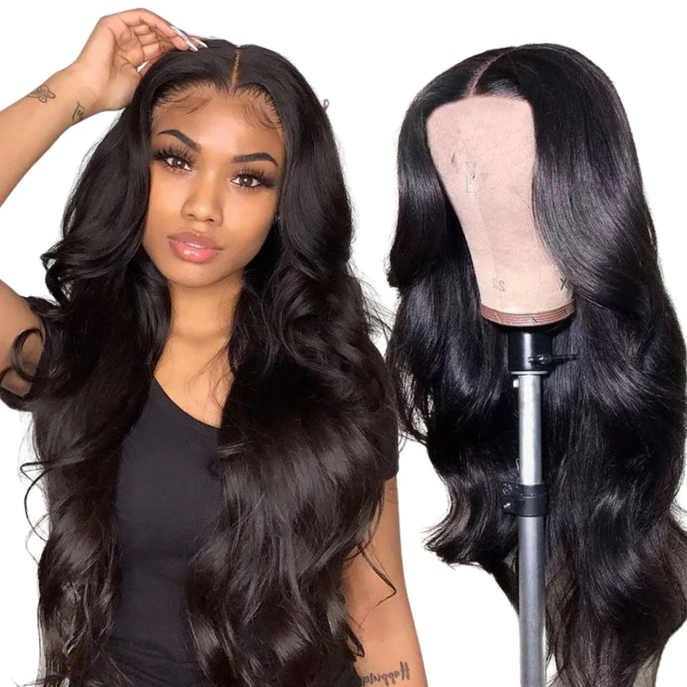 100% Human Hair Wig Body Wave 4x4 Lace Front Wig